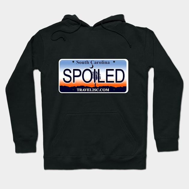 Spoiled South Carolina License Plate Hoodie by Mel's Designs